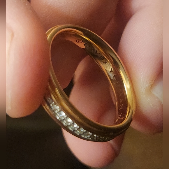 David Yurman18k Rose Gold Diamond Band Ring